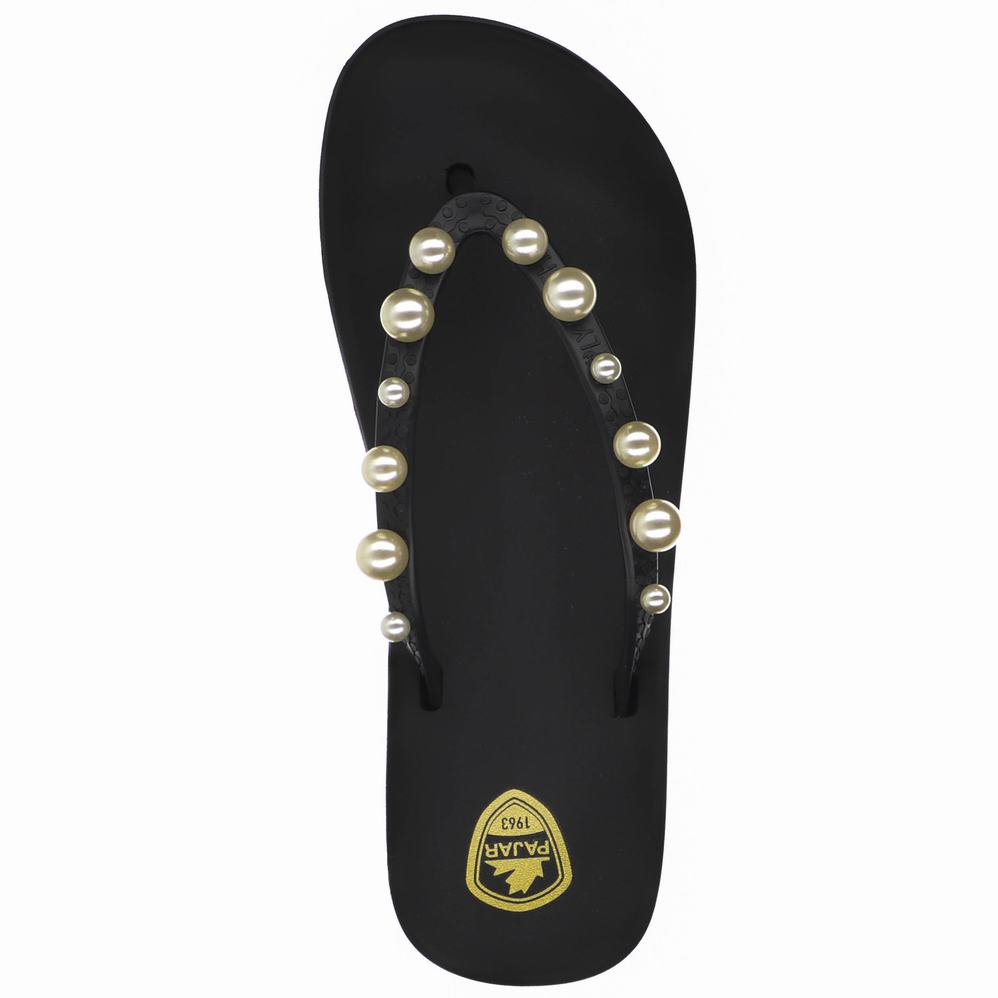 Pajar Aruba Perlas Sandalen Dames Zwart | QRJ7988AW