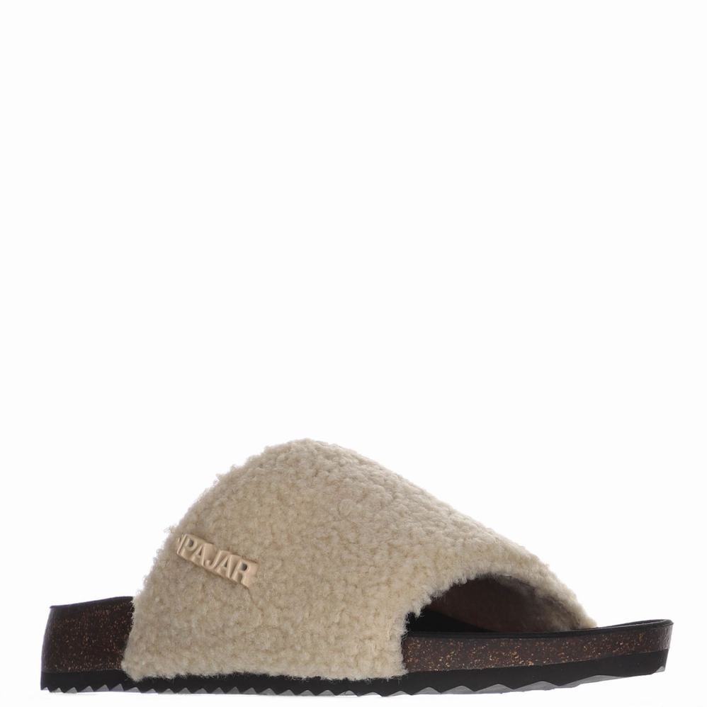 Pajar Beal Slippers Dames Beige | GOJ1082AR