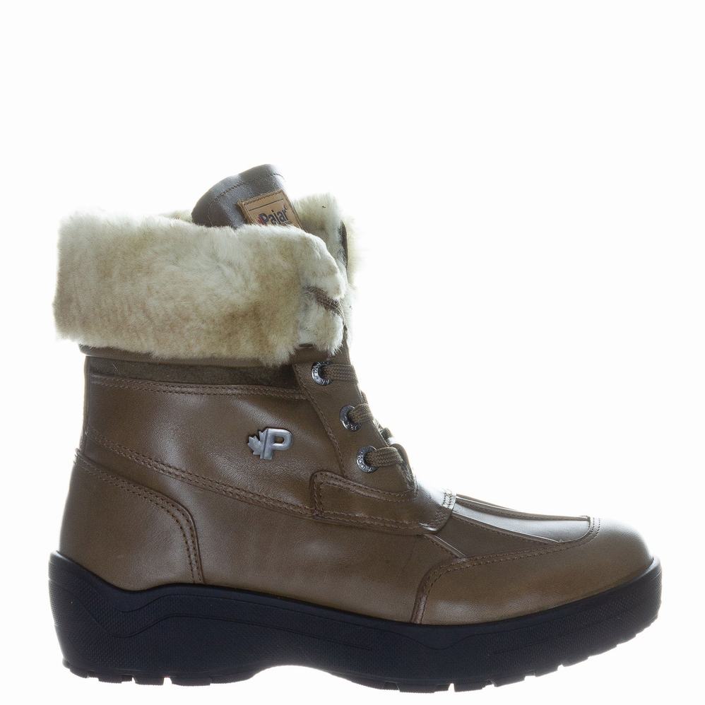 Pajar Christine Ice Gripper Winterschoenen Dames Chocola | URC420KY