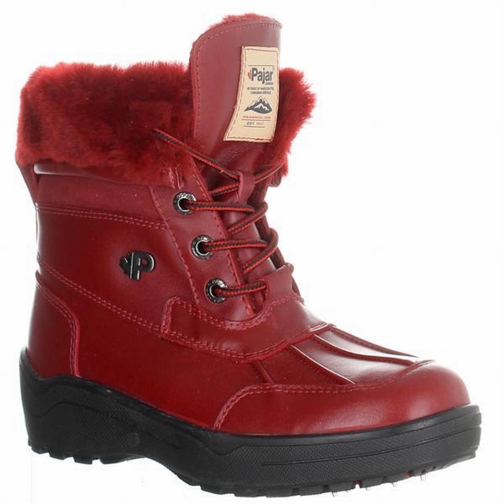 Pajar Christine Ice Gripper Winterschoenen Dames Rood | VLD5071HV