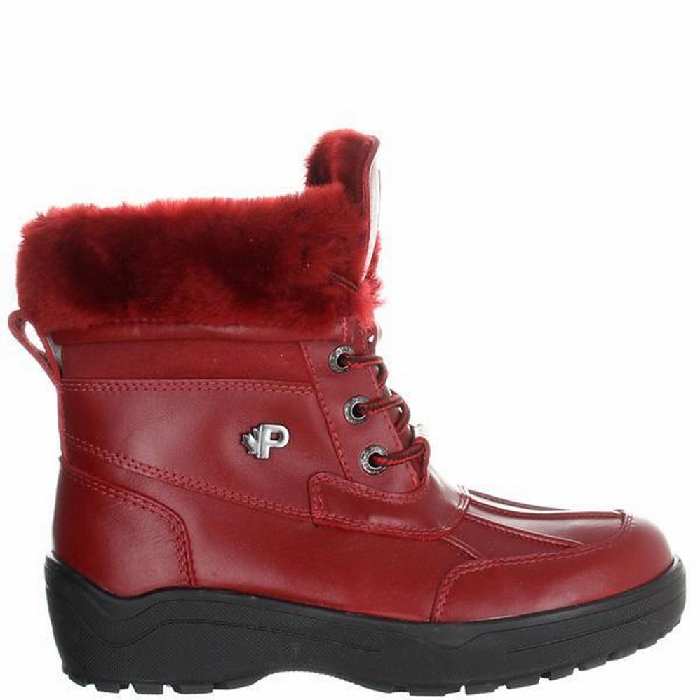 Pajar Christine Ice Gripper Winterschoenen Dames Rood | VLD5071HV