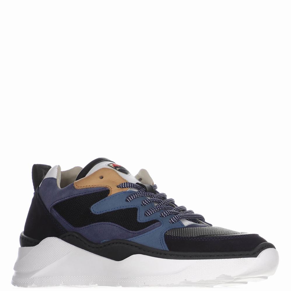 Pajar Deezer Sneakers Heren Zwart Blauw Donkerturquoise | VTR7126TP