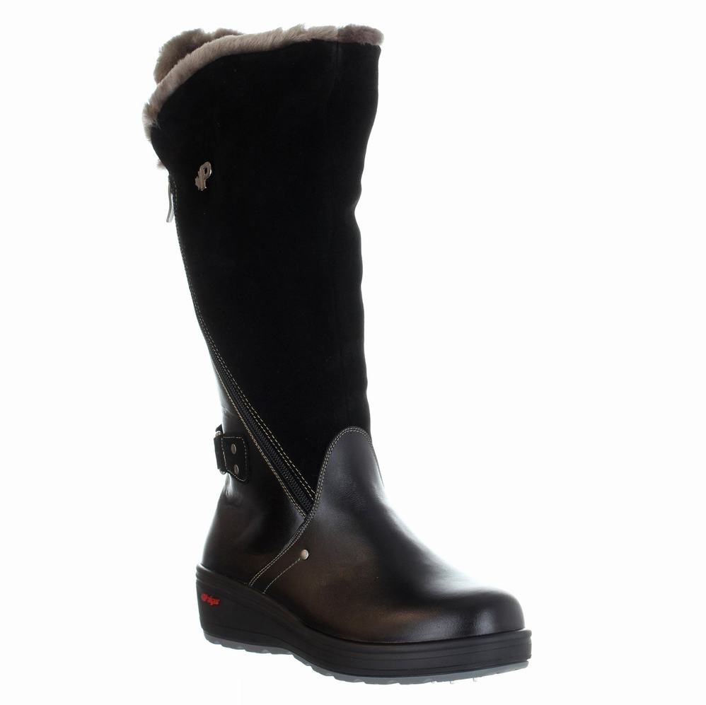 Pajar London N Ice Gripper Snowboots Dames Zwart | EKA2063VD