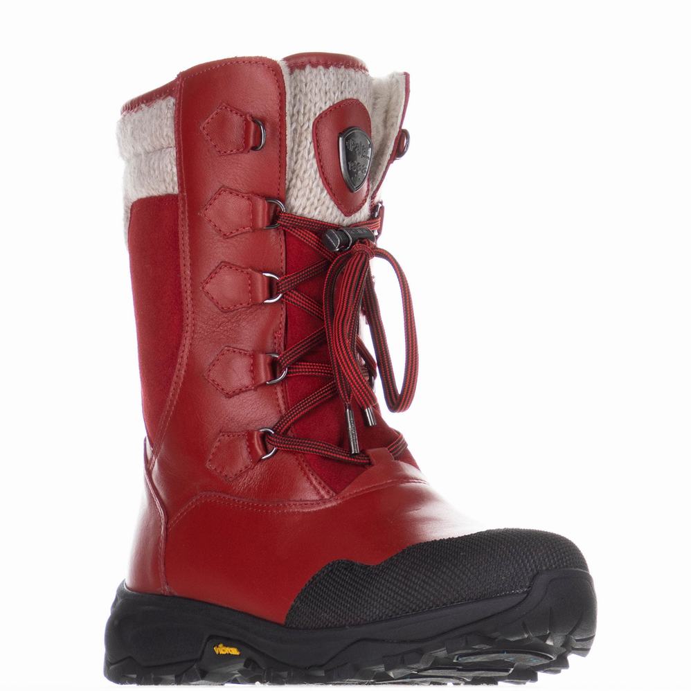 Pajar Marianne Ice Gripper Snowboots Dames Rood | OFD3266JO