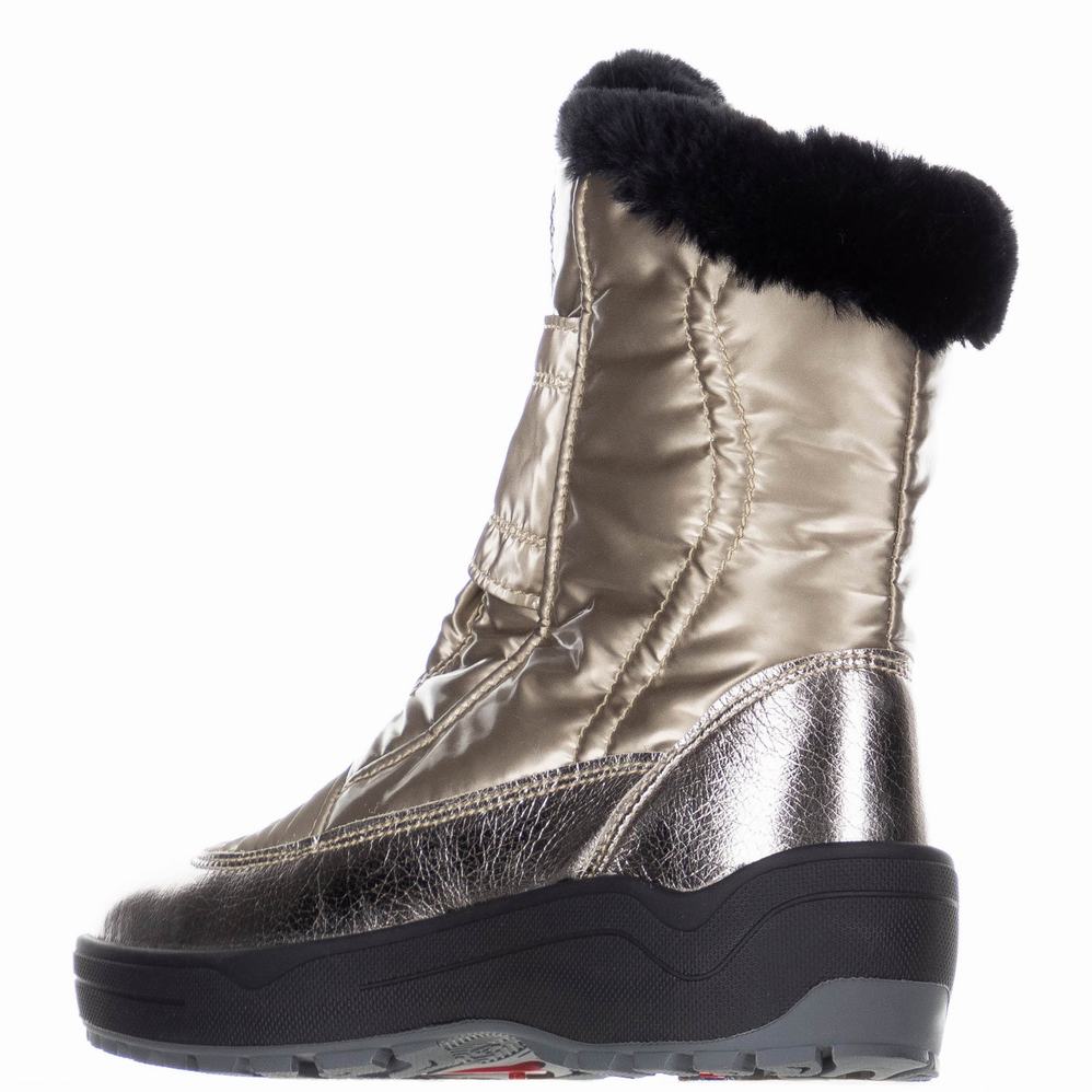 Pajar Moscou 3.0 Ice Gripper Snowboots Dames Goud Beige | GIL6434XS