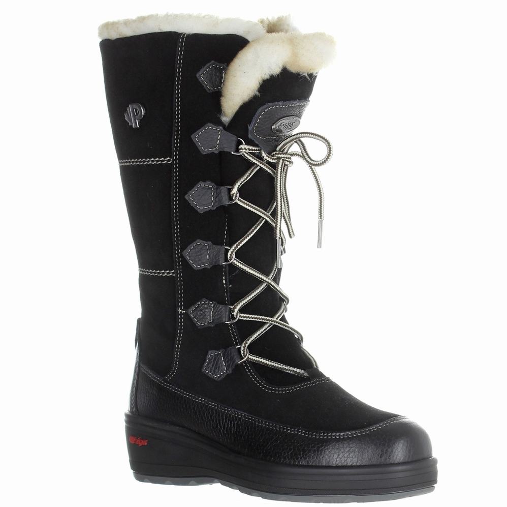 Pajar Nicole Ice Gripper Snowboots Dames Zwart | GQT2356EY