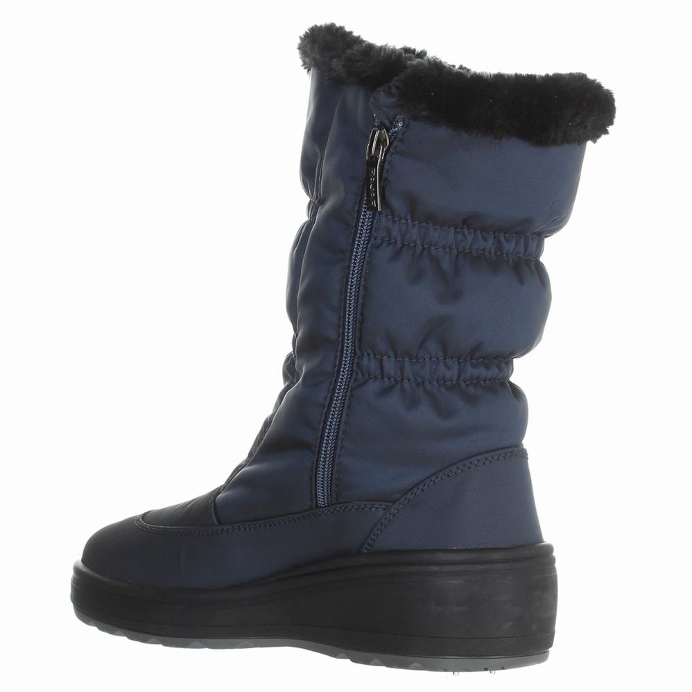 Pajar Snowcap-2 Ice Gripper Snowboots Dames Donkerblauw | QJL7570DK