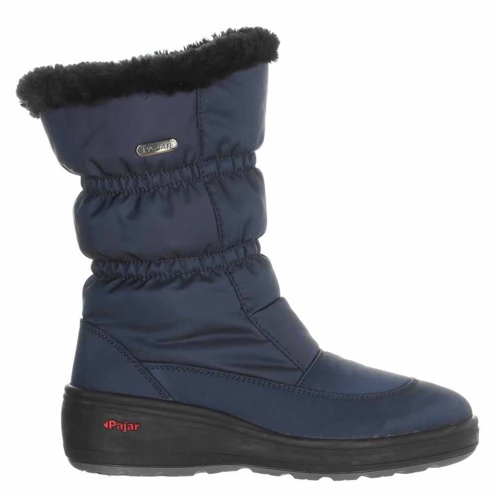 Pajar Snowcap-2 Ice Gripper Snowboots Dames Donkerblauw | QJL7570DK