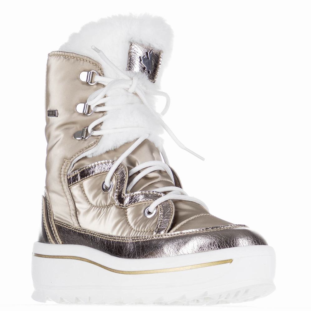 Pajar Tacey Low 2.0 Ice Gripper Snowboots Dames Goud | YXK4257AH