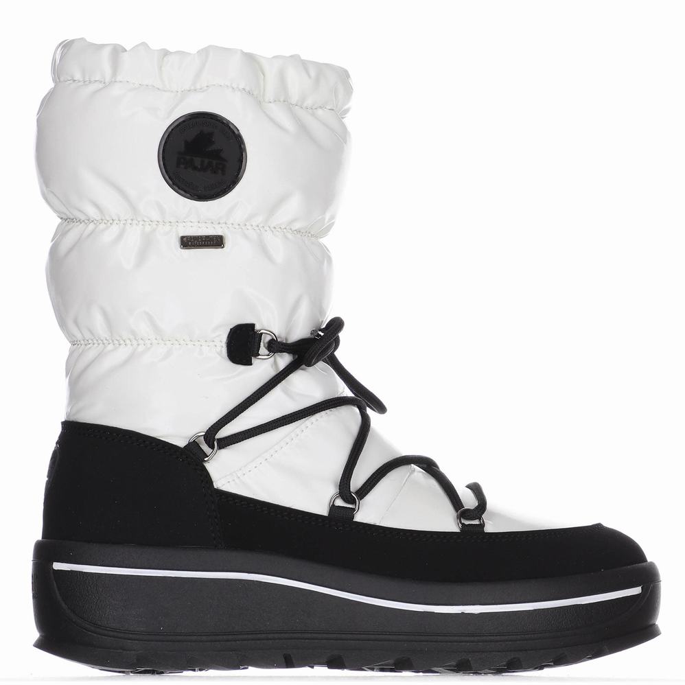 Pajar Taya High Ice Gripper Snowboots Dames Wit | JUE8441JN