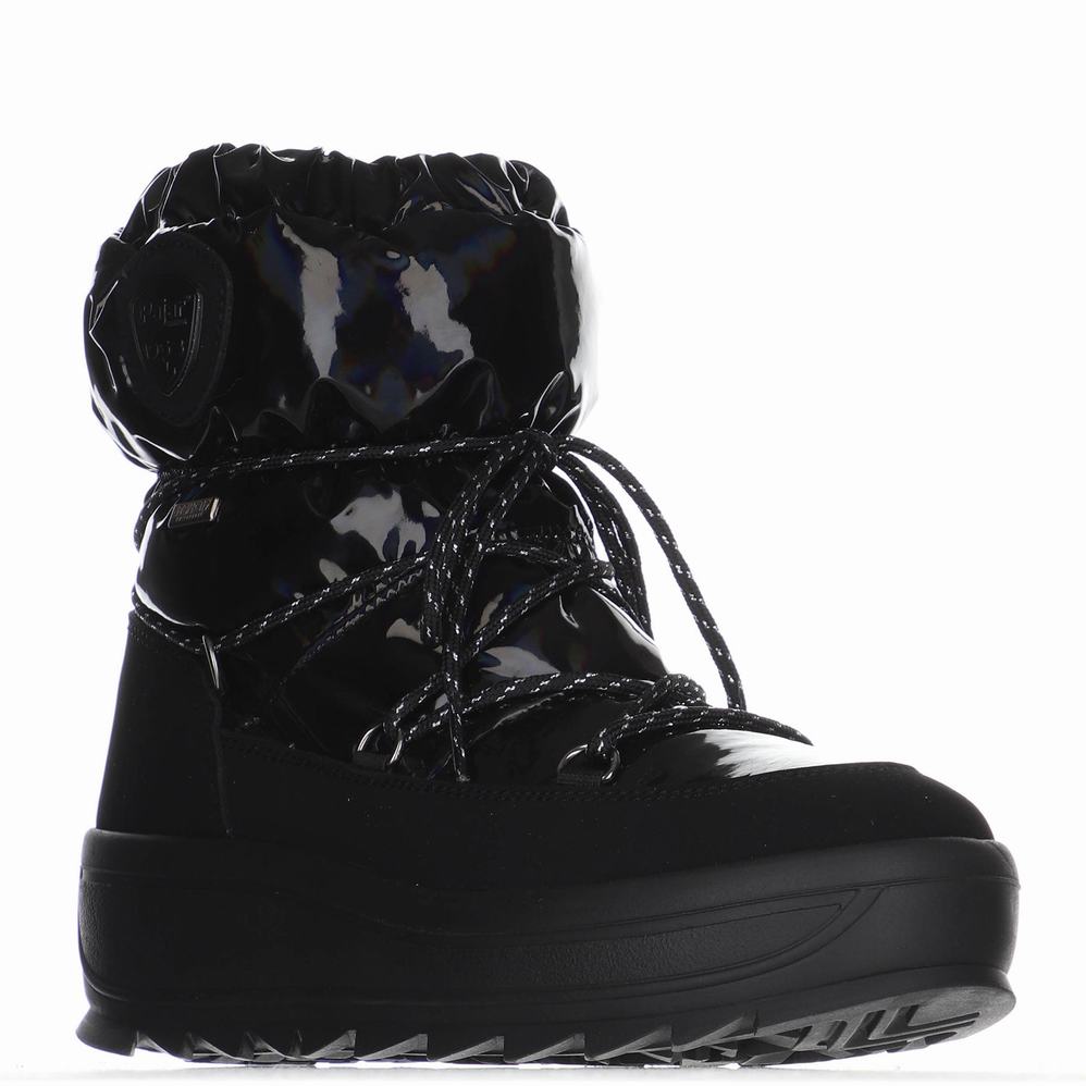 Pajar Taya Nylon Ice Gripper Snowboots Dames Zwart | RWQ2688HM