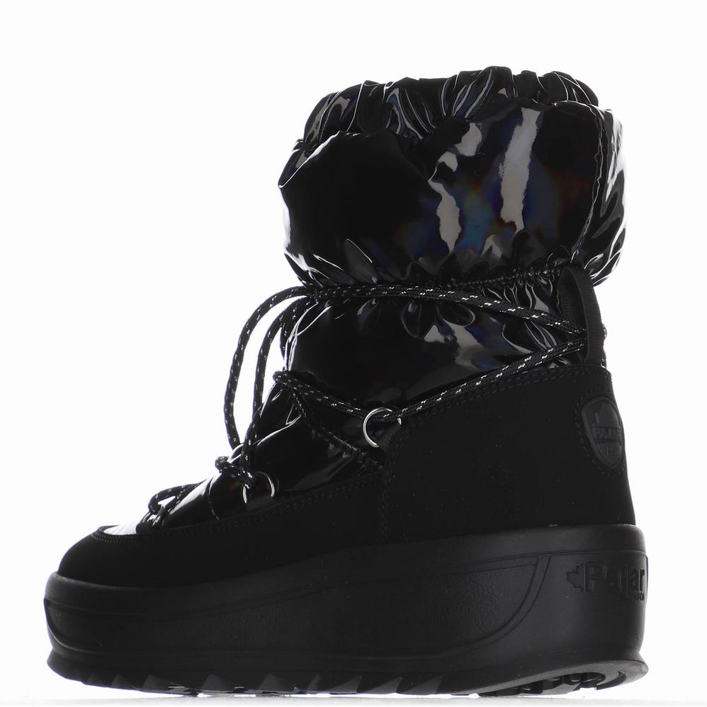 Pajar Taya Nylon Ice Gripper Snowboots Dames Zwart | RWQ2688HM