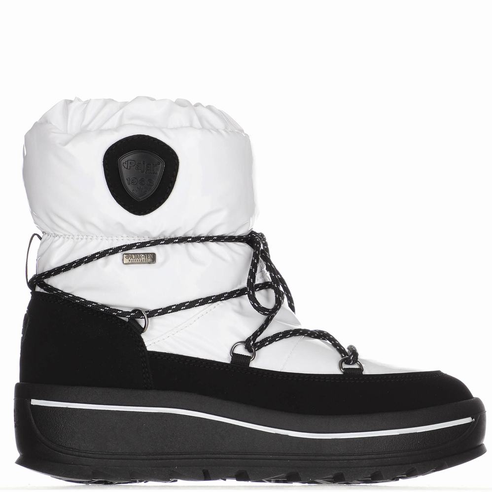 Pajar Taya Nylon Ice Gripper Snowboots Dames Wit | SQJ5841KW