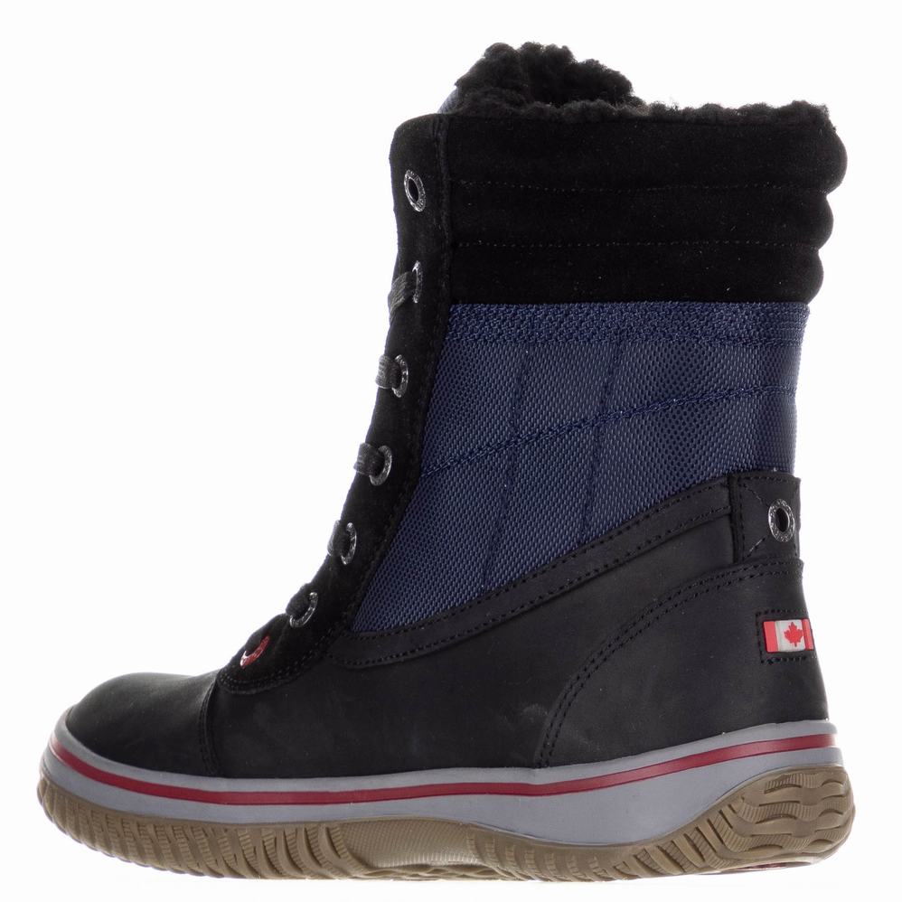 Pajar Trooper 2.0 Ice Gripper Winterschoenen Heren Zwart Donkerblauw | XIN1471NU