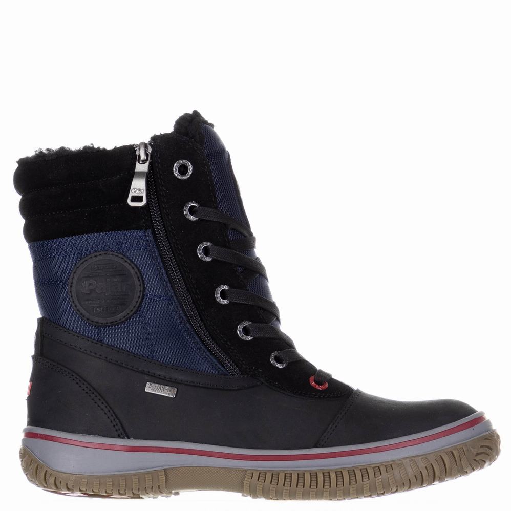 Pajar Trooper 2.0 Ice Gripper Winterschoenen Heren Zwart Donkerblauw | XIN1471NU